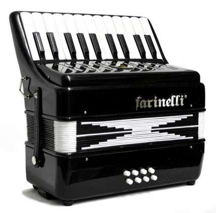 Acordeon Teclas Junior 22-8 Negro FARINELLI