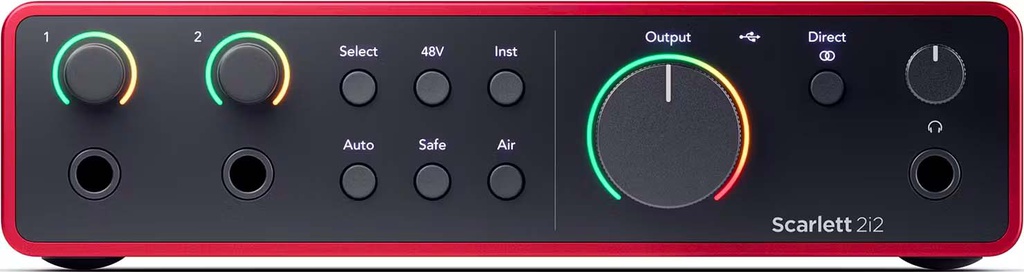 Paquete Interfase Focusrite Scarlett Studio 2i2 4th