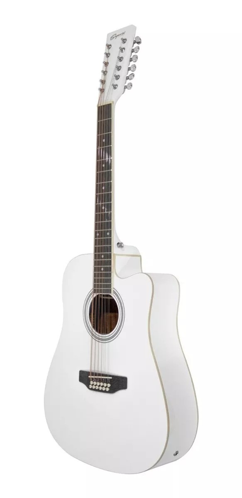 Guitarra Electro-acustica Segovia Docerola 12 Cdas Blanca