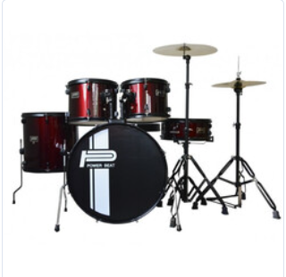 Bateria Acústica PowerBeat 5 Pzas