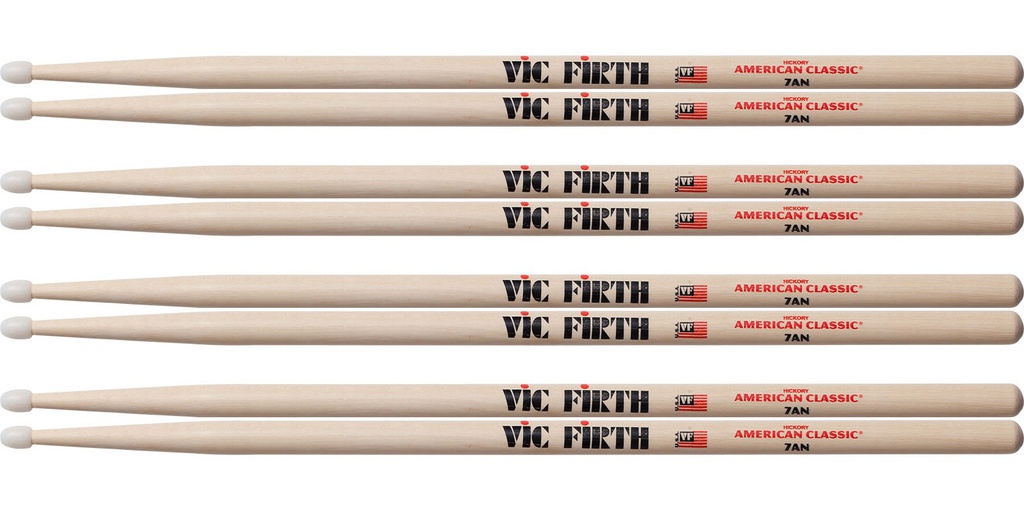 Baquetas 7ATN Punta Naylon Vic Firth Terra 
