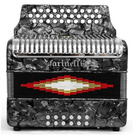 Acordeón Farinelli Botones Sol Gris Parrilla Metal 3012GP-- 3012GP