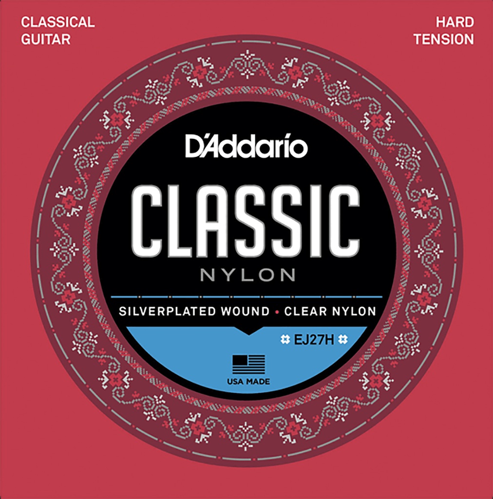 Juego De Cuerdas Para Guitarra Acustica Nylon Daddario-- EJ-27H