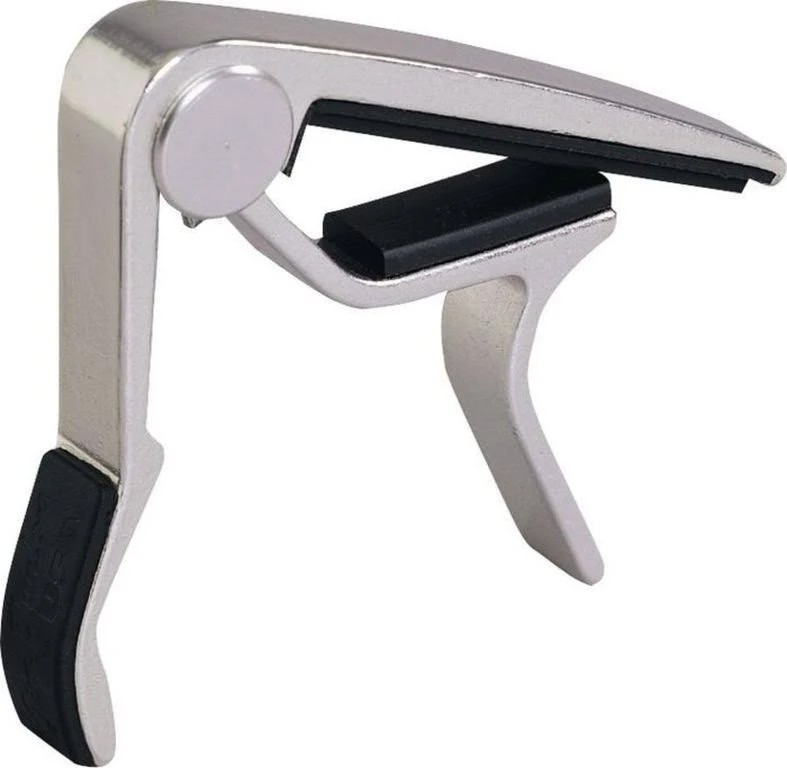 Capodastro Para Guitarra Acustica Plata c/Portaplumilla