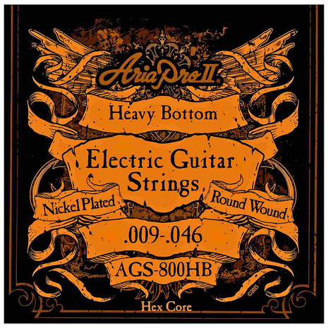 Juego De Cuerdas Para Guitarra Electrica Nickel 9-46 Aria