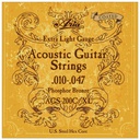 Juego De Cuerdas Para Guitarra Acustica De Bronce 10-47