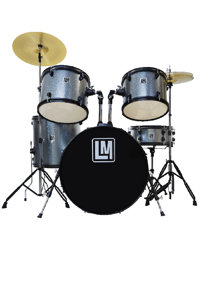 Bateria 5 Pzas, Platillos Y Asiento LM Drums BL-003