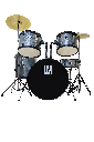 Bateria 5 Pzas, Platillos Y Asiento LM Drums BL-003