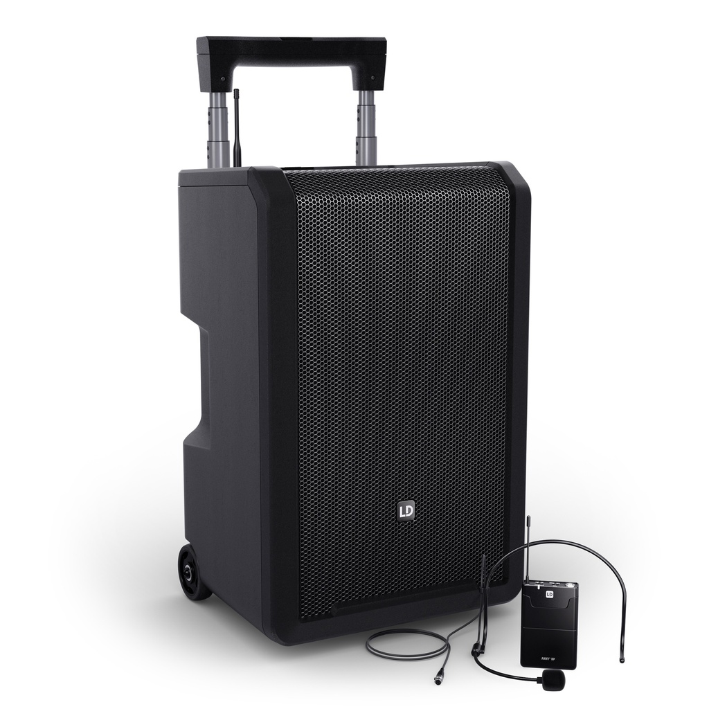 Sistema De Audio, Con BT, Batería, Microfono Diadema