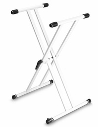 [KSX2W] Atril Para Teclado Doble Tijera Blanco Gravity KSX2W