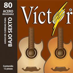 [VCBS-80] Juego De Cuerdas Para Bajo Sexto Victor 80