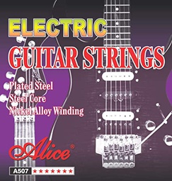 [A507-SL] Juego De Cuerdas Para Guitarra Electrica Alice Super Light 942 Nickel