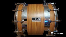 [HERCH22M12] Tambora De 22" Herch Madera 10 Lugs