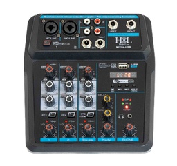 [MIXU4-USB] Mezcladora 4 Canales Bluetooth, PC, USB, Efectos