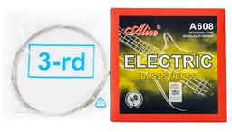 [A608(4)-M-3] Cuerda Bajo Eléctrico 3a Alice .085