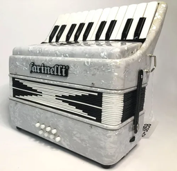 [22K8BSW] Acordeon Teclas Junior 22-8 Blanco Farinelli-- 22K8BSW