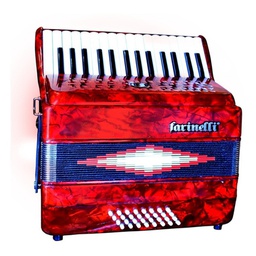 [30K32BR] Acordeon Teclas 3032 Rojo Farinelli