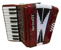 [22K8BSR] Acordeon Teclas Junior 22-8 Rojo Farinelli