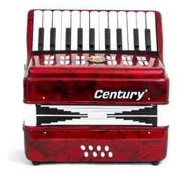 [CNAC052] Acordeon Teclas Junior 22-8 Rojo C22K8BSR Century