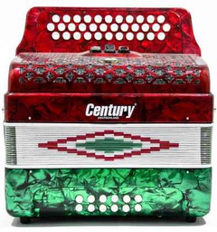 [C3412FAB] Acordeón Century Botones FA Bandera 3412 3 REGS