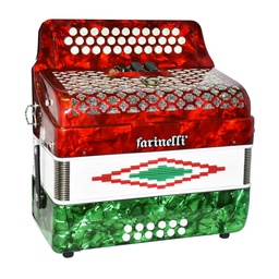 [3412B] Acordeón Farinelli Botones SOL Bandera 34K12BS 3 REGS