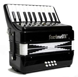 [22K8BSN] Acordeon Teclas Junior 22-8 Negro FARINELLI