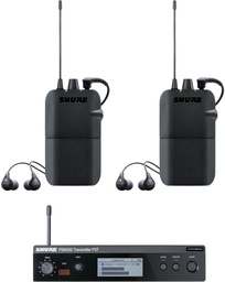 [P3TR112TW] Sistema Doble, incluye 2 receptores P3R, 2 auriculares SE112 y 1 Transmisor P3T