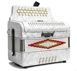 [C3012FAW] Acordeón Century Botones Tono De Fa Blanco 3012FAW