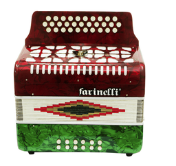 [3012FAB] Acordeón Farinelli Botones FA Bandera--3012FAB