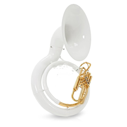 [SLSS011] Tuba Sousafon De Fibra Blanco 26" High Grade Silvertone