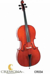 [CR034] Chelo Conservatorio 4/4 Natural, Con Funda Cremona