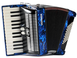 [A16542] Acordeon Teclas 2648 Cromatico Hohner Bravo II Azul