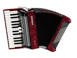 [1100440] Acordeon Teclas 2648 Cromatico Hohner Bravo II Rojo